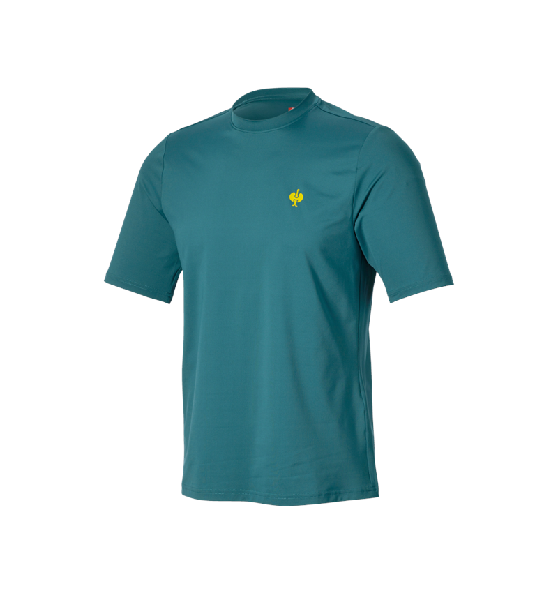 Shirts & Co.: Funktions T-Shirt UV e.s.trail + smaragdgrün/chromgelb 4