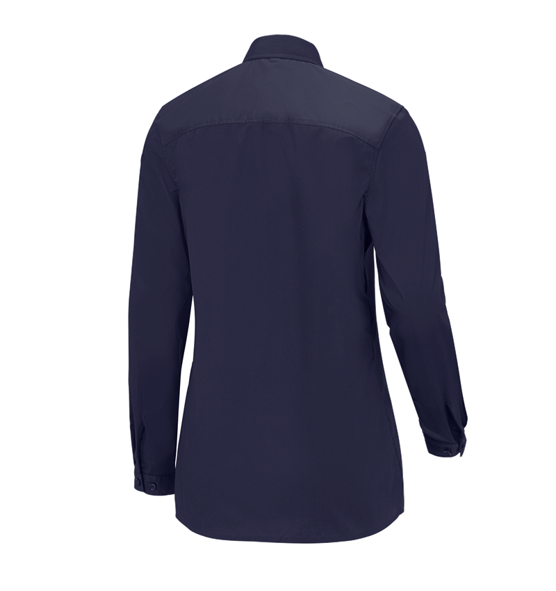 Shirts, Pullover & more: e.s. Service blouse long sleeved + navy 1