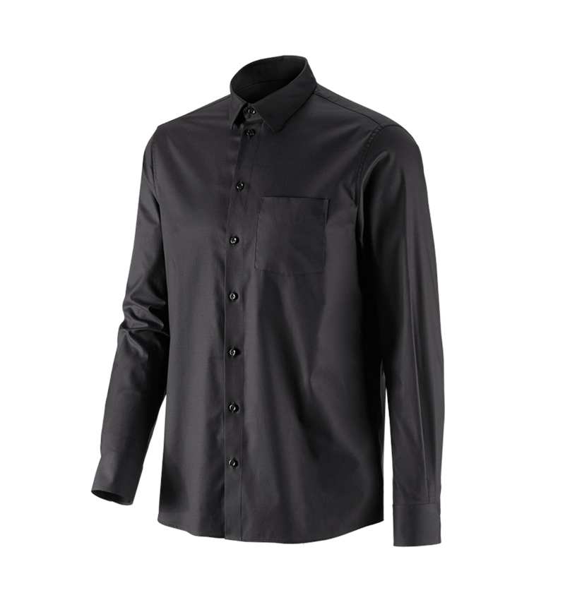 Shirts, Pullover & more: e.s. Business shirt cotton stretch, comfort fit + black 4