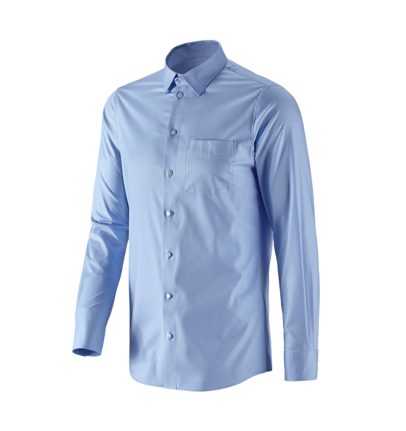 Themen: e.s. Business Hemd cotton stretch, slim fit + frostblau 2