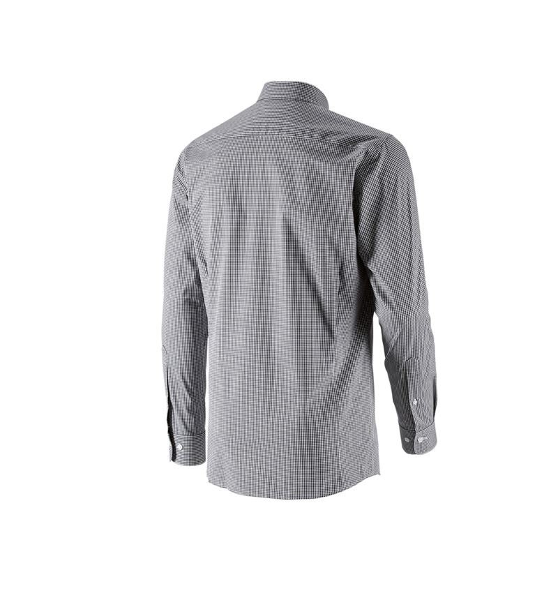 Themen: e.s. Business Hemd cotton stretch, slim fit + schwarz kariert 6