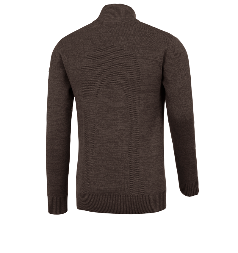 Shirts, Pullover & more: e.s. Knitted troyer + bark melange 4