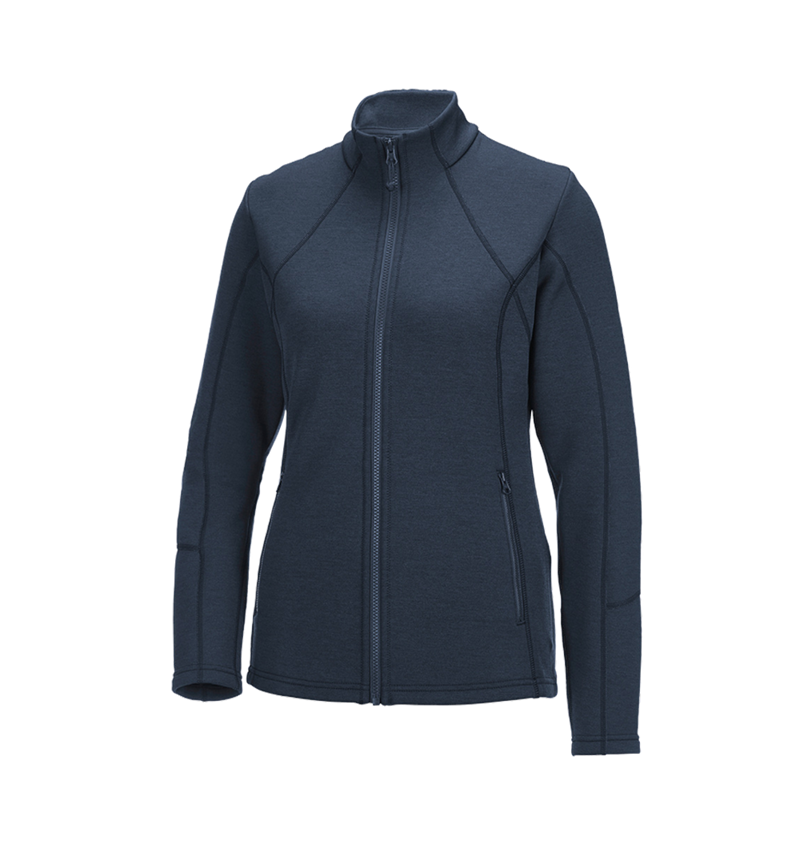 Jacken: e.s. Funktions Sweatjacke melange, Damen + pazifik melange 2