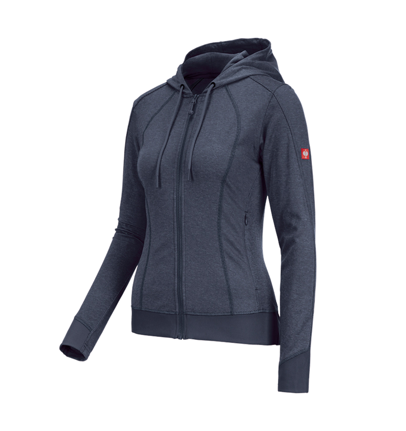 Themen: e.s. Funktions Kapuzenjacke stripe, Damen + pazifik 2