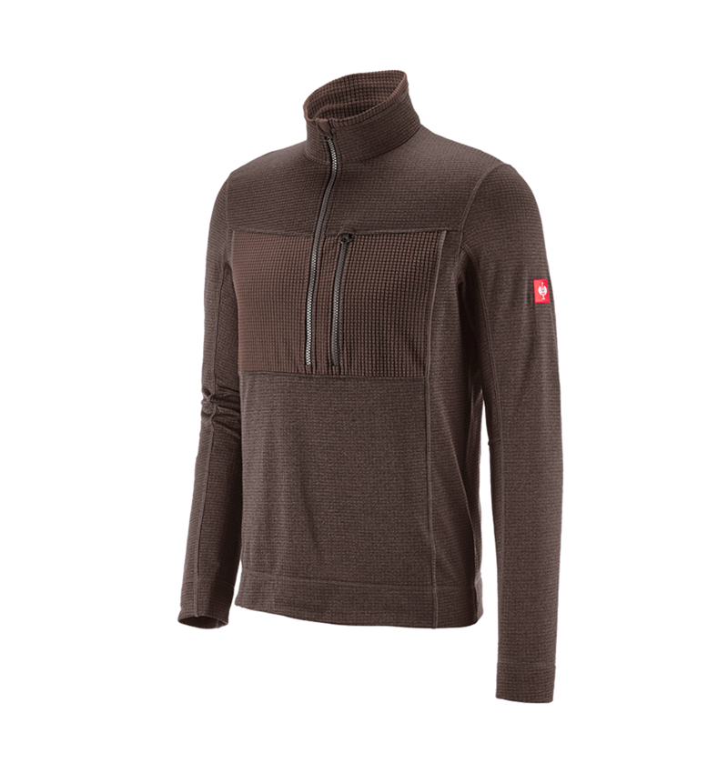 Shirts & Co.: Troyer climacell e.s.dynashield + kastanie melange 2