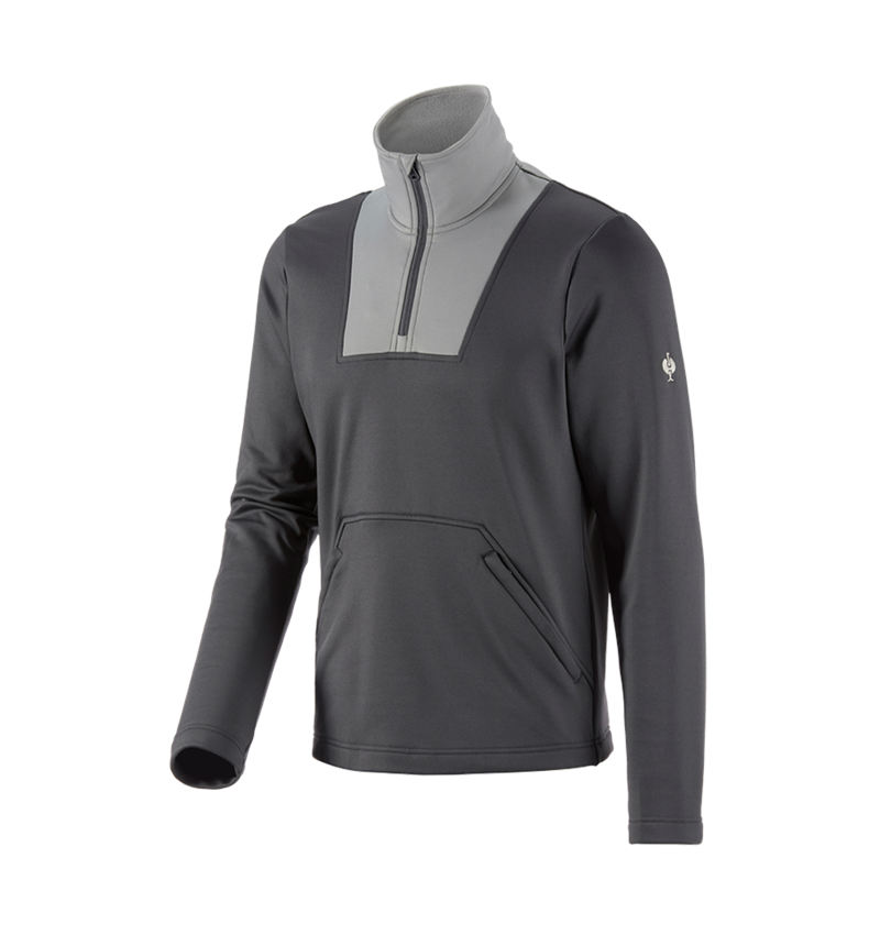 Shirts, Pullover & more: Functional-troyer thermo stretch e.s.concrete + anthracite/pearlgrey 2