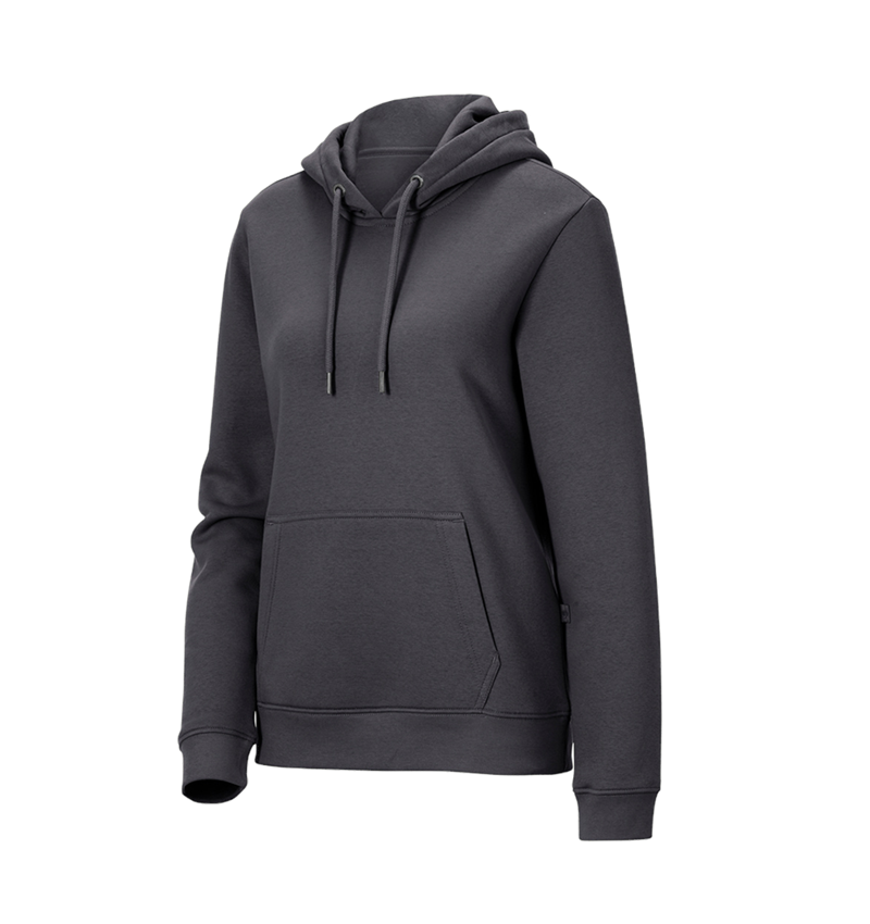 Themen: e.s. Hoody-Sweatshirt poly cotton, Damen + anthrazit 2