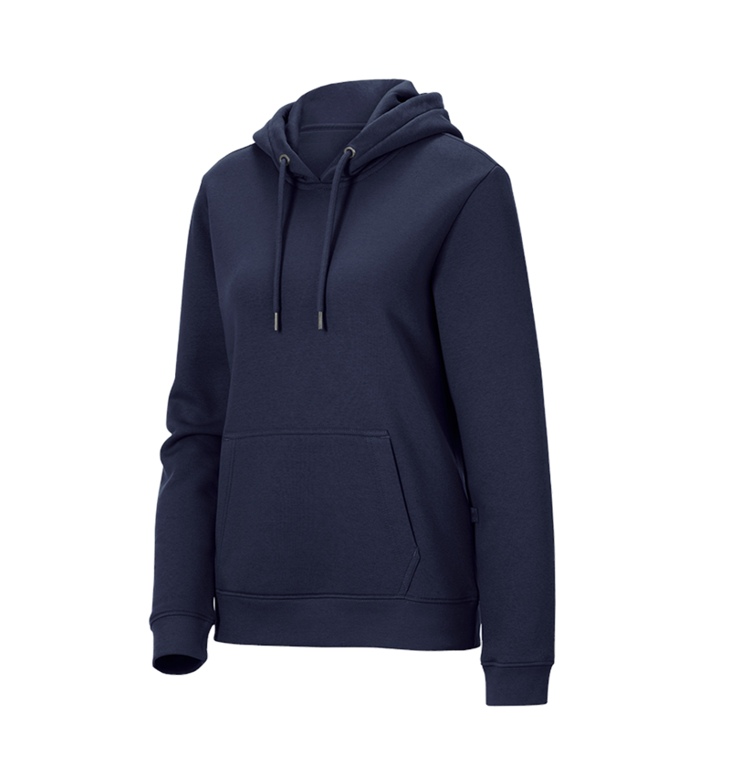 Themen: e.s. Hoody-Sweatshirt poly cotton, Damen + dunkelblau 2