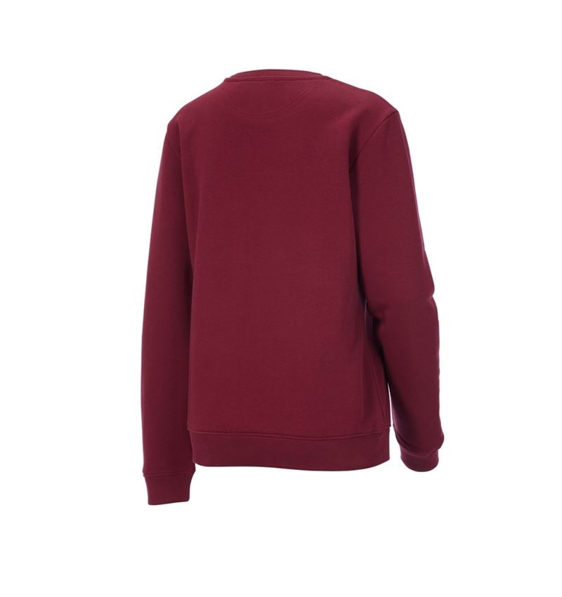 Topics: e.s. Sweatshirt poly cotton, ladies' + bordeaux 5
