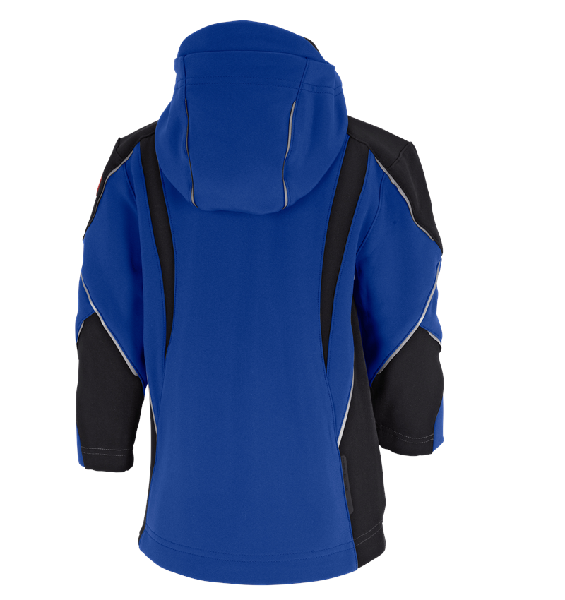 Winter: Softshell jacket e.s.vision, children’s + royalblue/black 4
