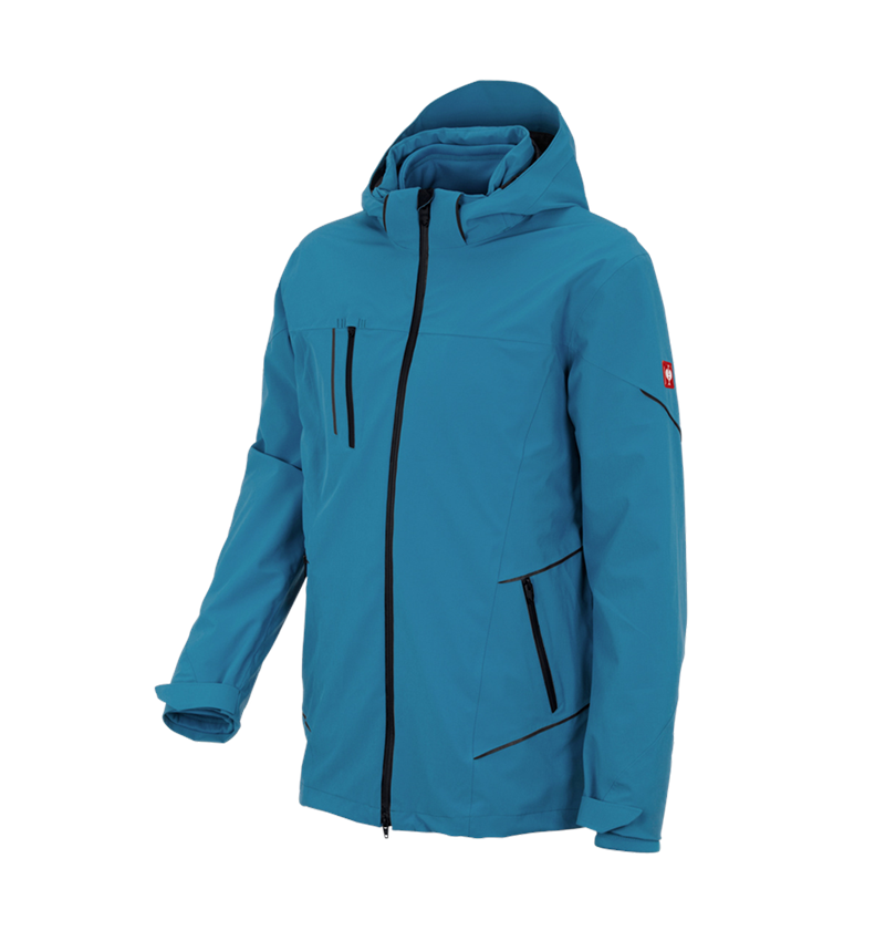 Winter jackets: 3 in 1 functional jacket e.s.vision, men's + dark petrol 2