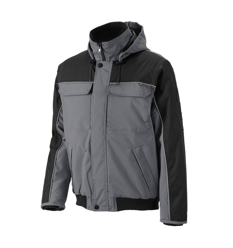 Maschinenbauer: Pilotenjacke e.s.image + grau/schwarz 2