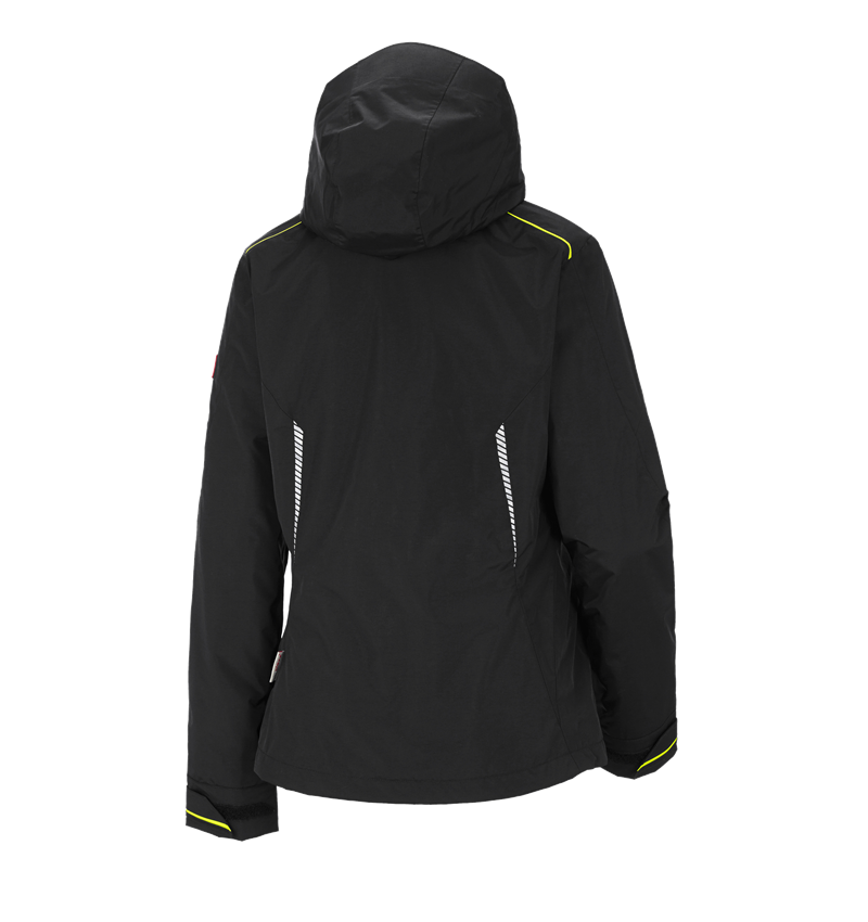 Jacken: 3 in 1 Funktionsjacke e.s.motion 2020, Damen + schwarz/warngelb/warnorange 5