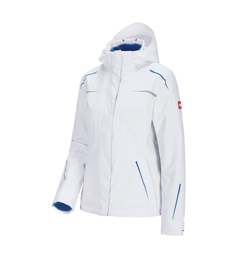 Jacken: 3 in 1 Funktionsjacke e.s.motion 2020, Damen + weiß/enzianblau 2