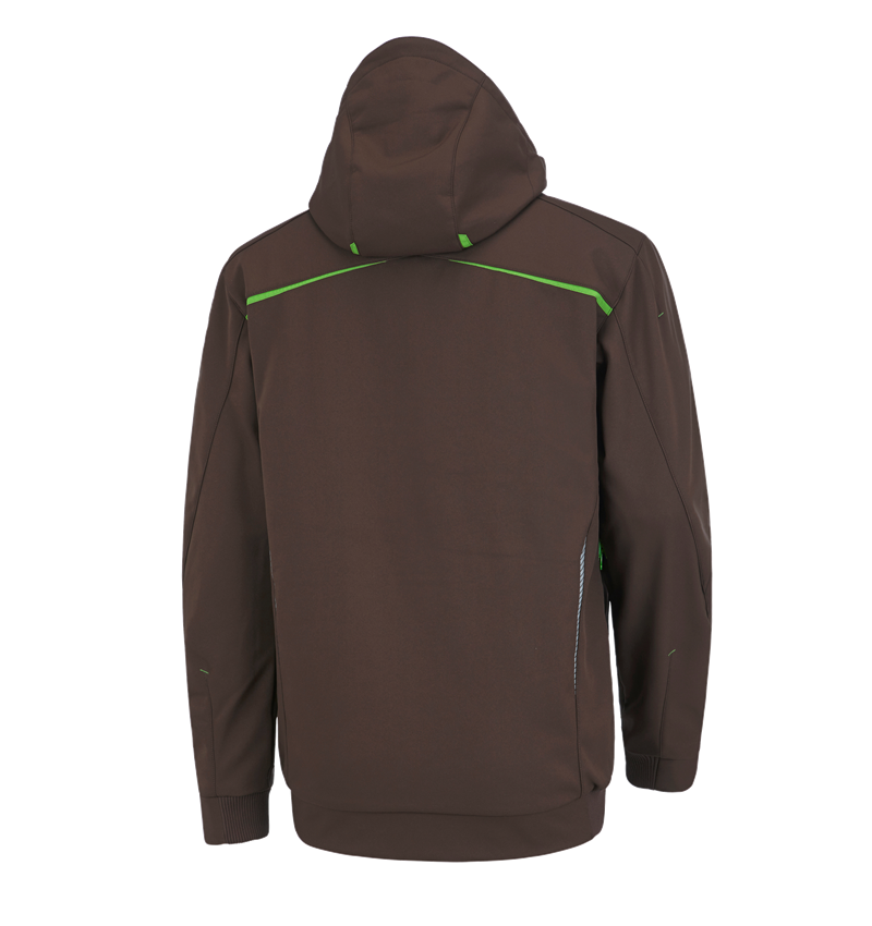 Tilers: Winter softshell jacket e.s.motion 2020, men's + chestnut/seagreen 3