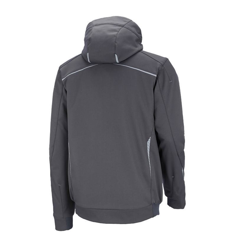 Fliesenleger: Winter Softshelljacke e.s.motion 2020, Herren + anthrazit/platin 3