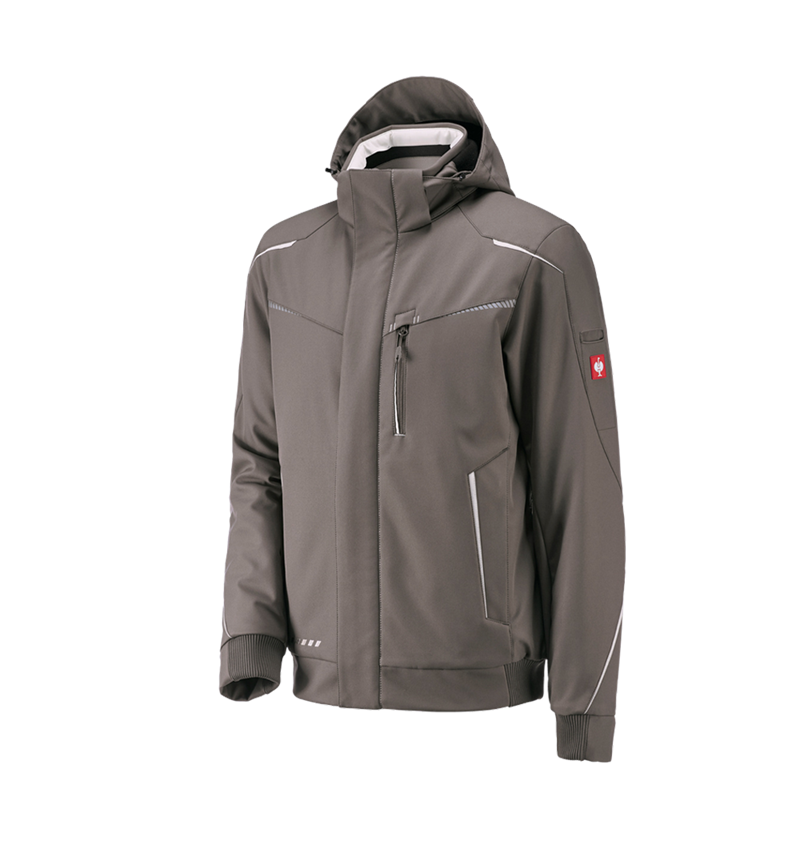 Tilers: Winter softshell jacket e.s.motion 2020, men's + stone/plaster 2