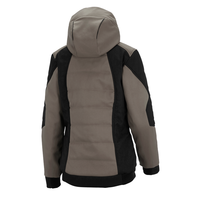 Winter jackets: Winter softshell jacket e.s.vision, ladies' + stone/black 3