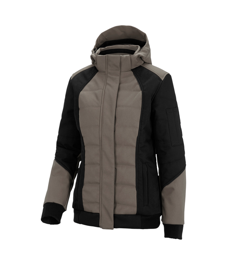 Winter jackets: Winter softshell jacket e.s.vision, ladies' + stone/black 2