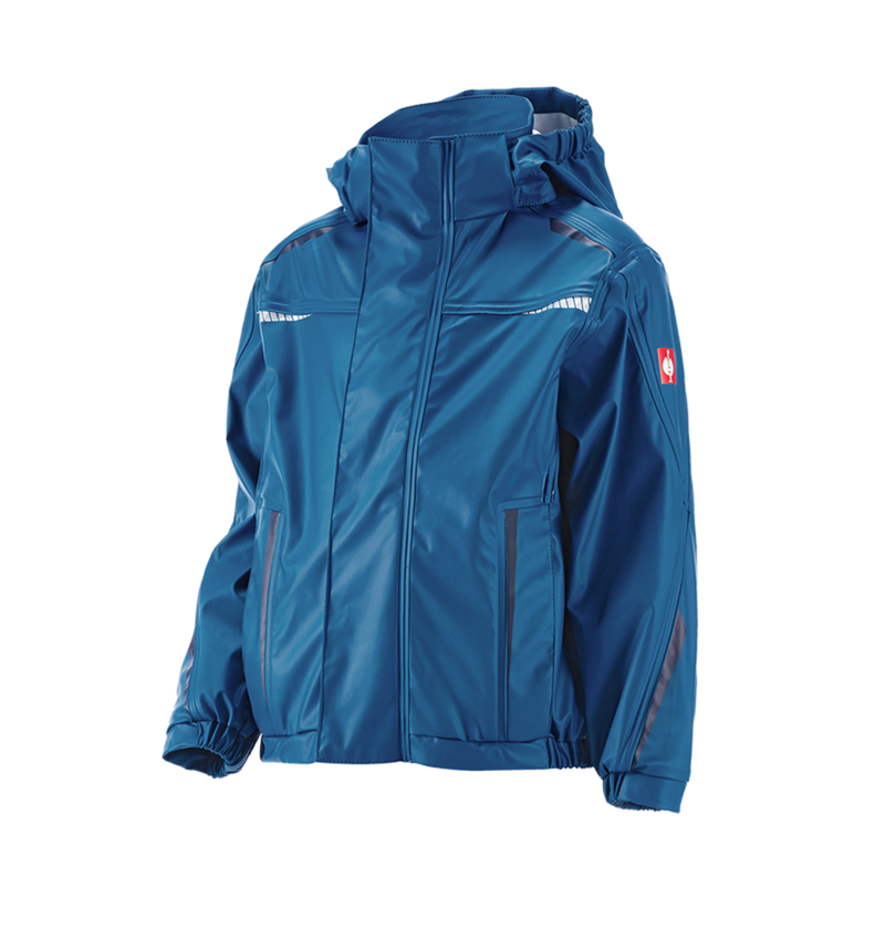 Jackets: Rain jacket e.s.motion 2020 superflex, children's + atoll/navy 1