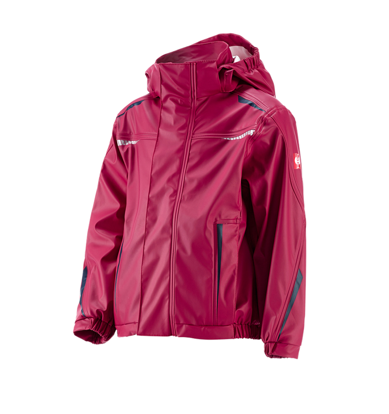 Jacken: Regenjacke e.s.motion 2020 superflex,Kinder + beere/dunkelblau