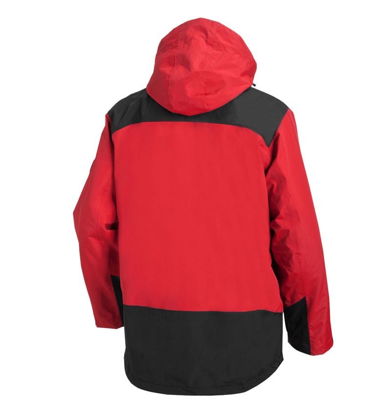 Dachdecker: e.s. 3 in 1 Funktionsjacke, Herren + rot/schwarz 3