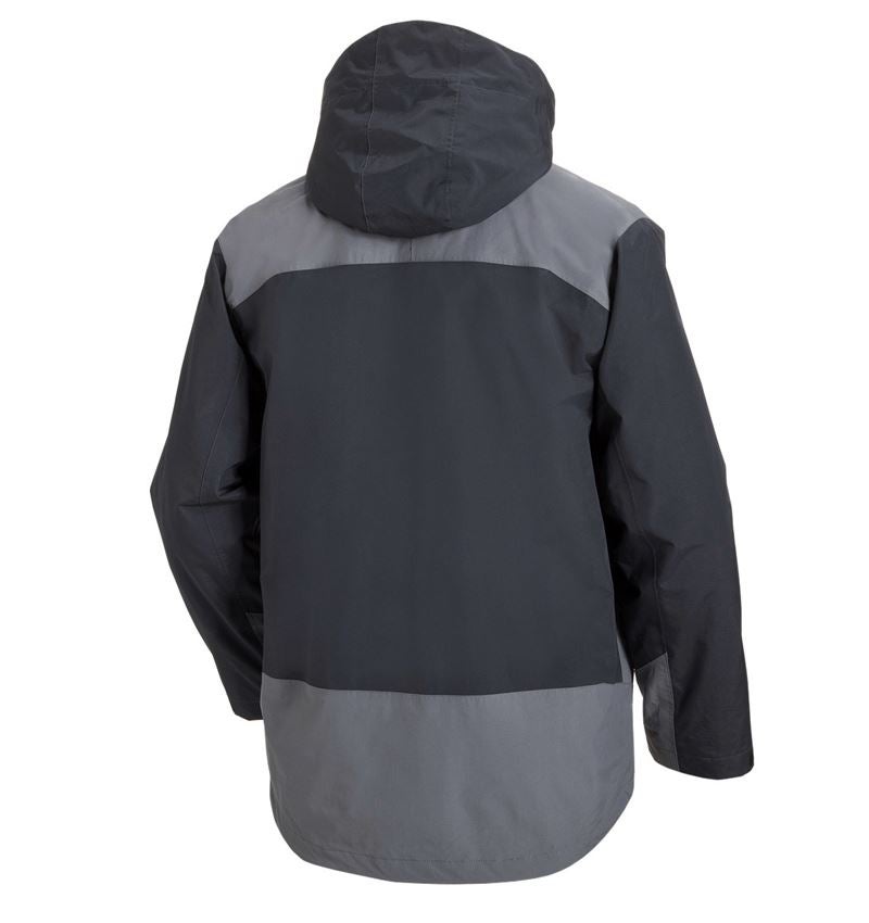 Dachdecker: e.s. 3 in 1 Funktionsjacke, Herren + graphit/zement 4