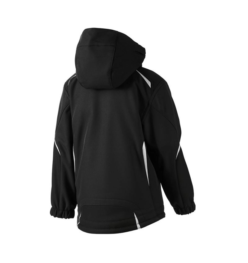 Jacken: Kinder Softshelljacke e.s.motion + schwarz 6