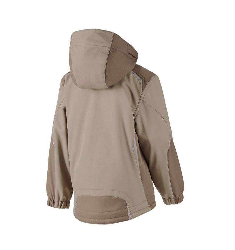 Jacken: Kinder Softshelljacke e.s.motion + lehm/torf 3