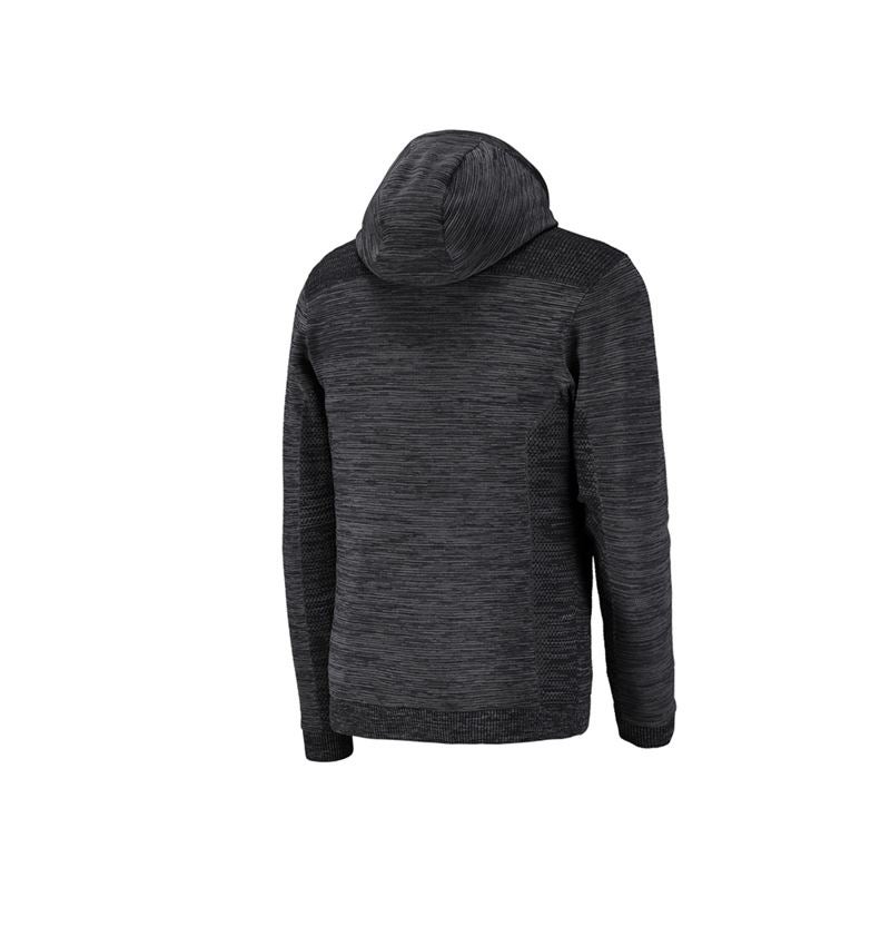 Themen: Windbreaker Kapuzenstrickjacke e.s.motion ten + oxidschwarz melange 2