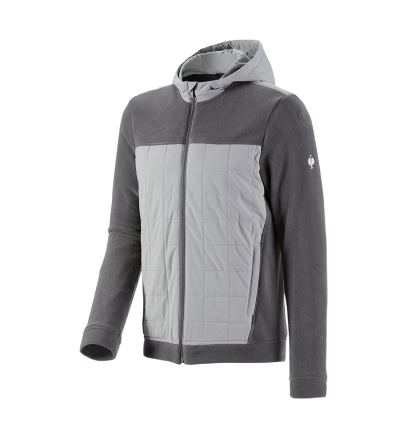 Arbeitsjacken: Hybrid Kapuzenfleecejacke e.s.concrete + anthrazit/perlgrau 2