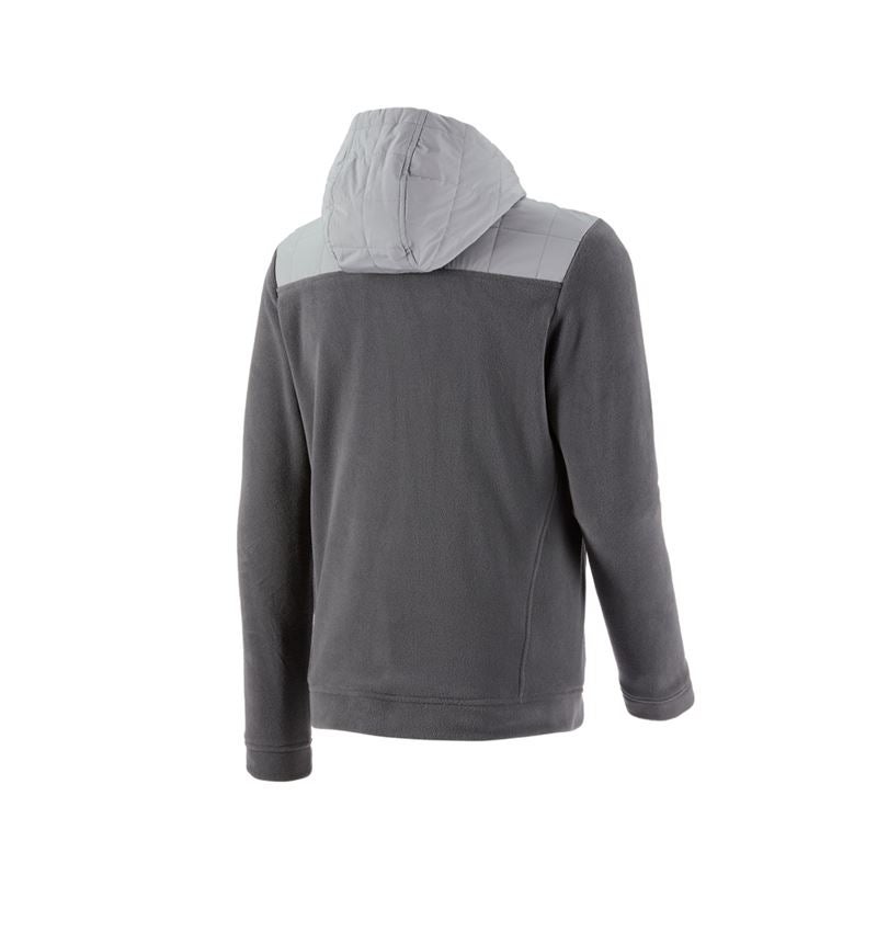 Arbeitsjacken: Hybrid Kapuzenfleecejacke e.s.concrete + anthrazit/perlgrau 3