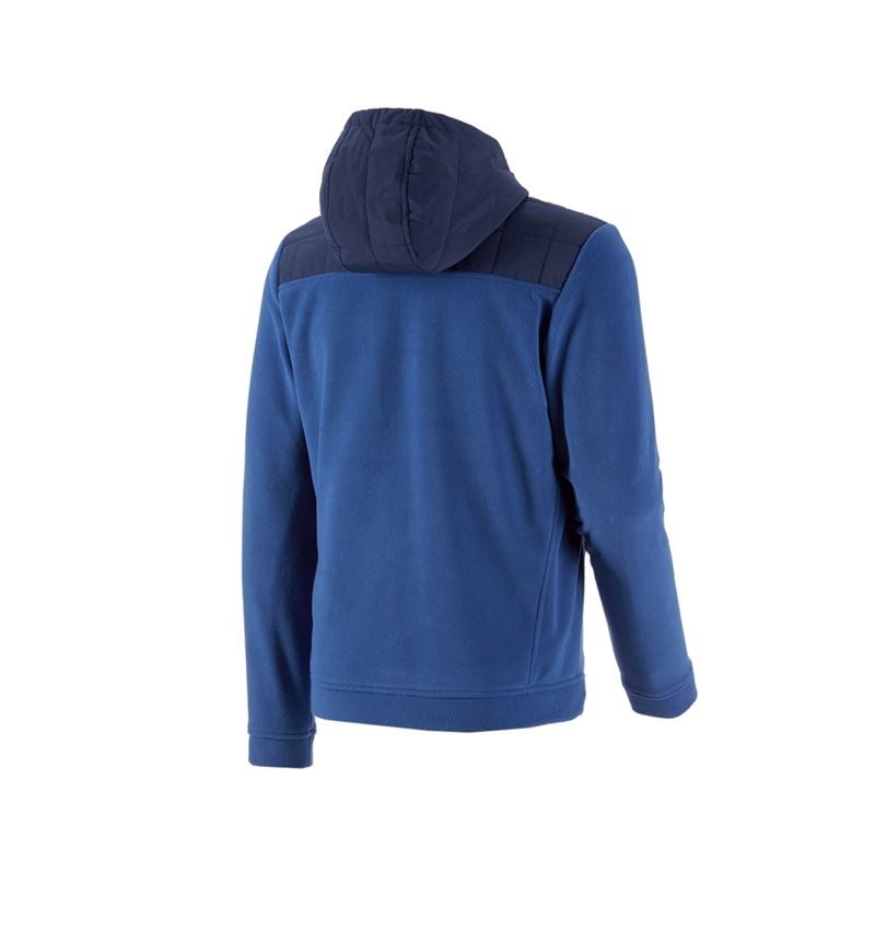Arbeitsjacken: Hybrid Kapuzenfleecejacke e.s.concrete + alkaliblau/tiefblau 3