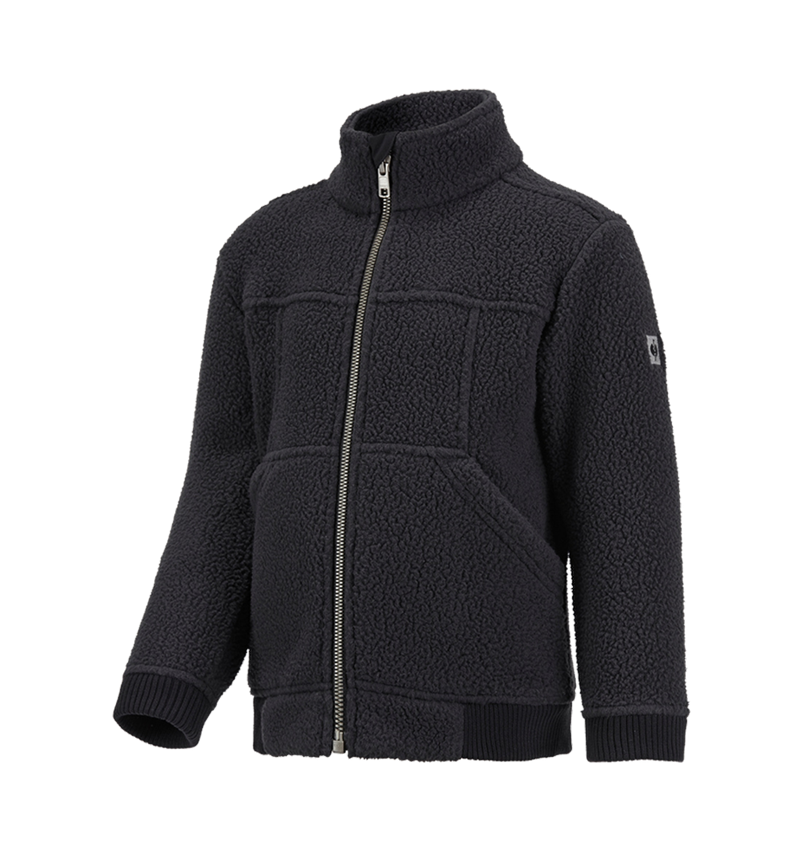 Jackets: Faux fur jacket e.s.vintage, children's + black 2