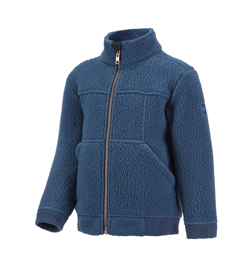 Jackets: Faux fur jacket e.s.vintage, children's + arcticblue 2