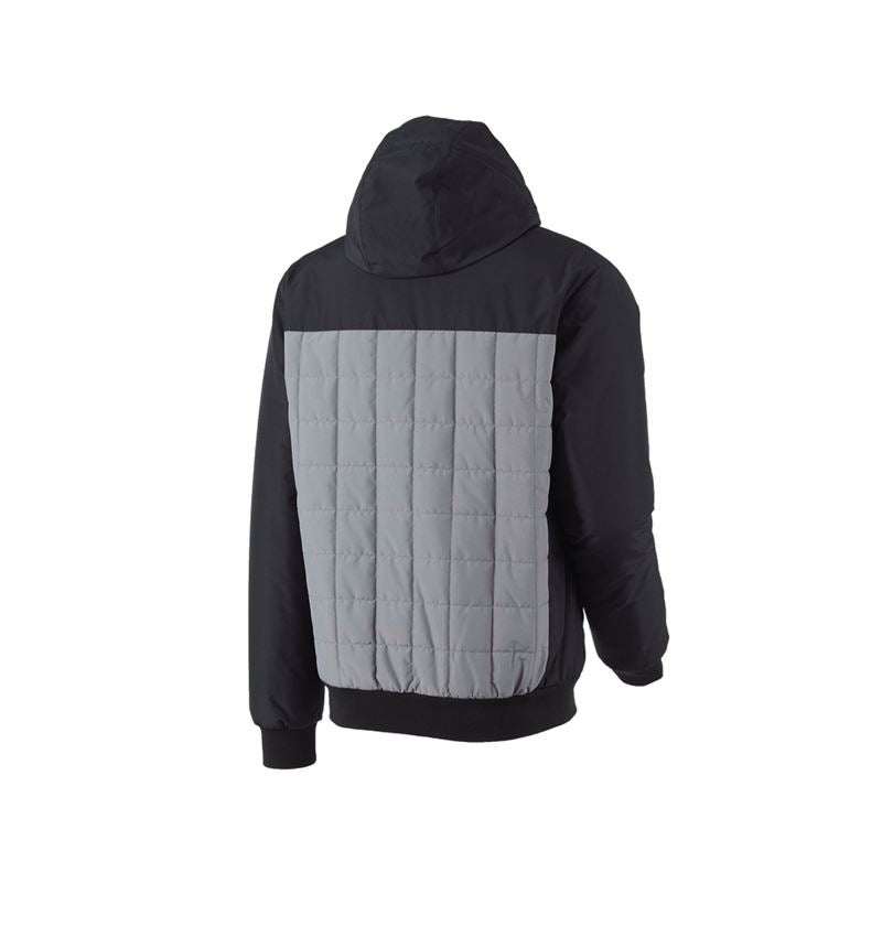 Winterjacken: Kapuzen-Pilotenjacke e.s.concrete + schwarz/basaltgrau 3