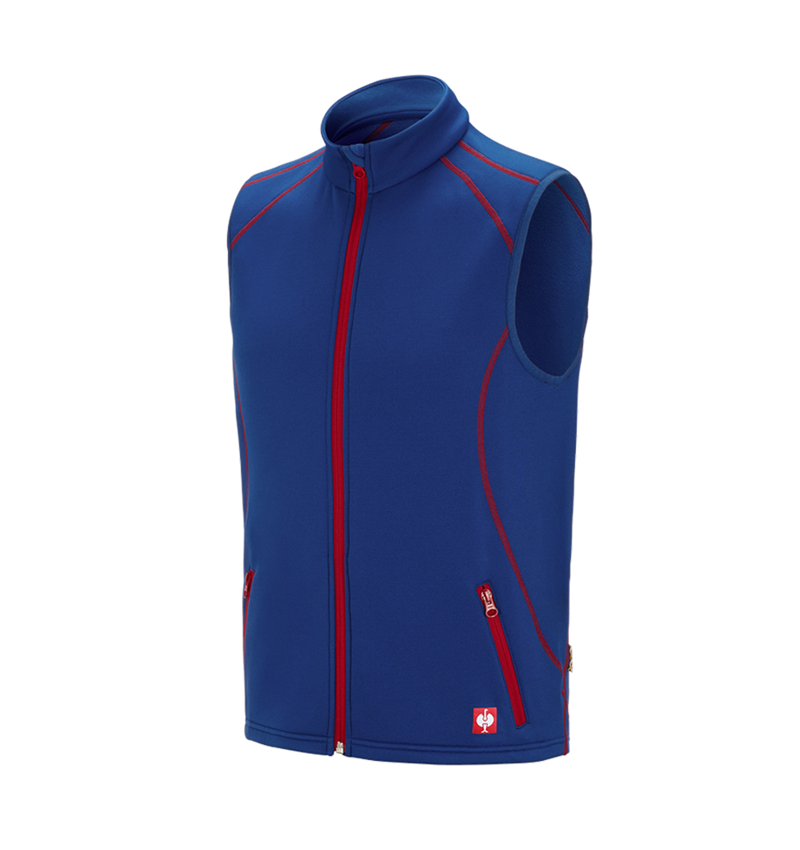 Themen: Funktions Weste thermo stretch e.s.motion 2020 + kornblau/feuerrot 2