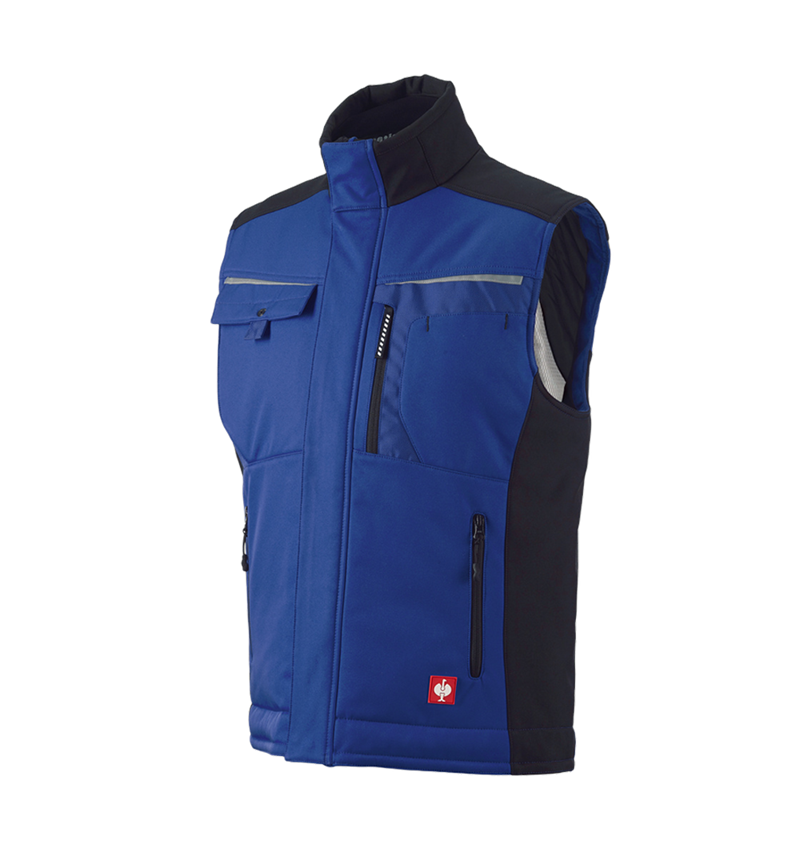Work Body Warmer: Softshell bodywarmer e.s.motion + royalblue/black 2