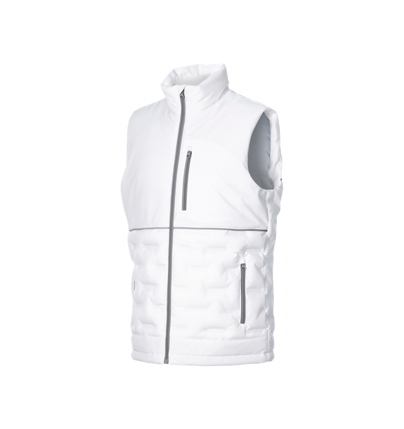 Work Body Warmer: Winter bodywarmer padded e.s.line.core + white/platinum 5