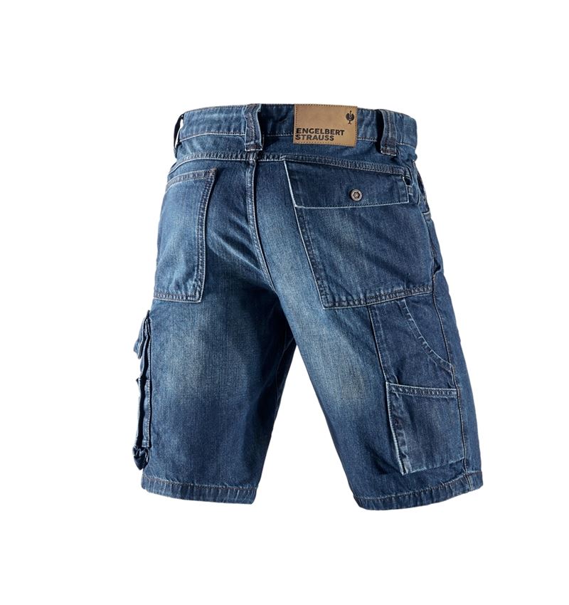 Arbeitshosen: e.s. Worker-Jeans-Short + darkwashed 3