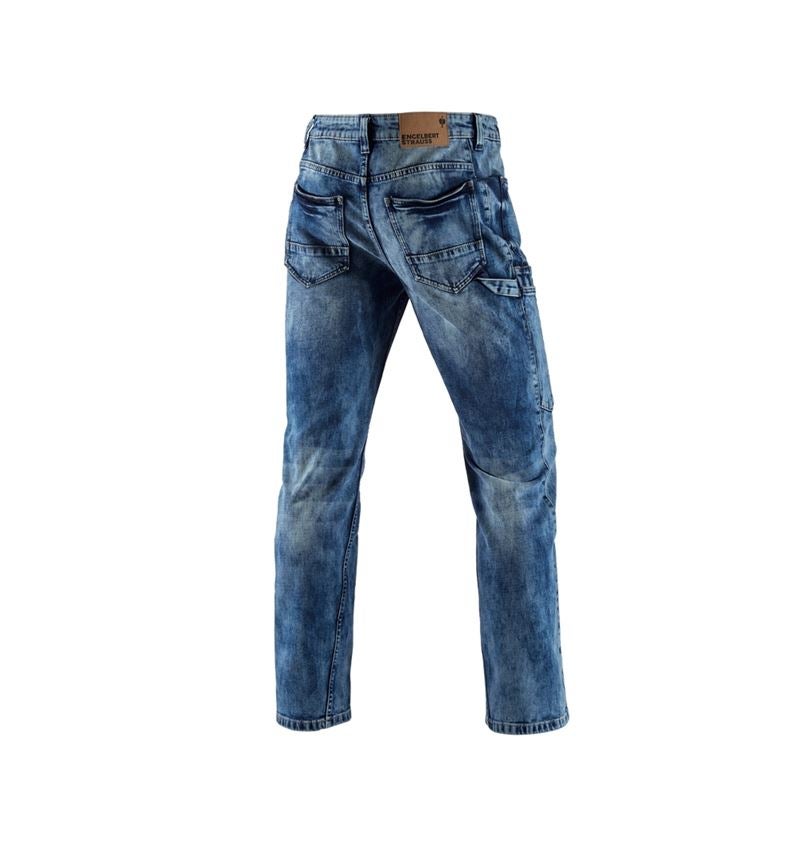 Arbeitshosen: e.s. 7-Pocket-Jeans + lightwashed 1