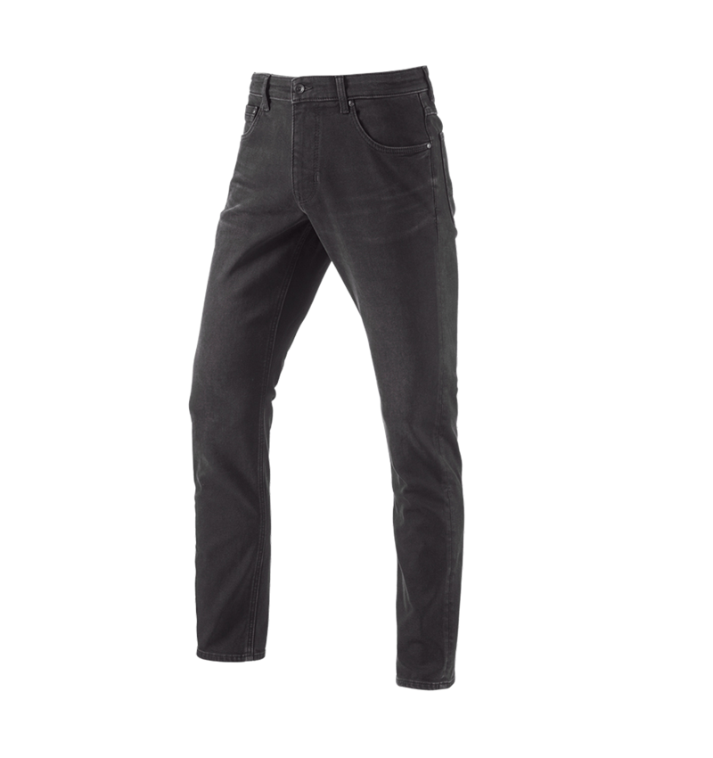 Arbeitshosen: e.s. Winter 5-Pocket-Stretch-Jeans + blackwashed 1