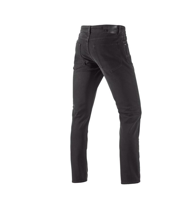 Arbeitshosen: e.s. Winter 5-Pocket-Stretch-Jeans + blackwashed 2