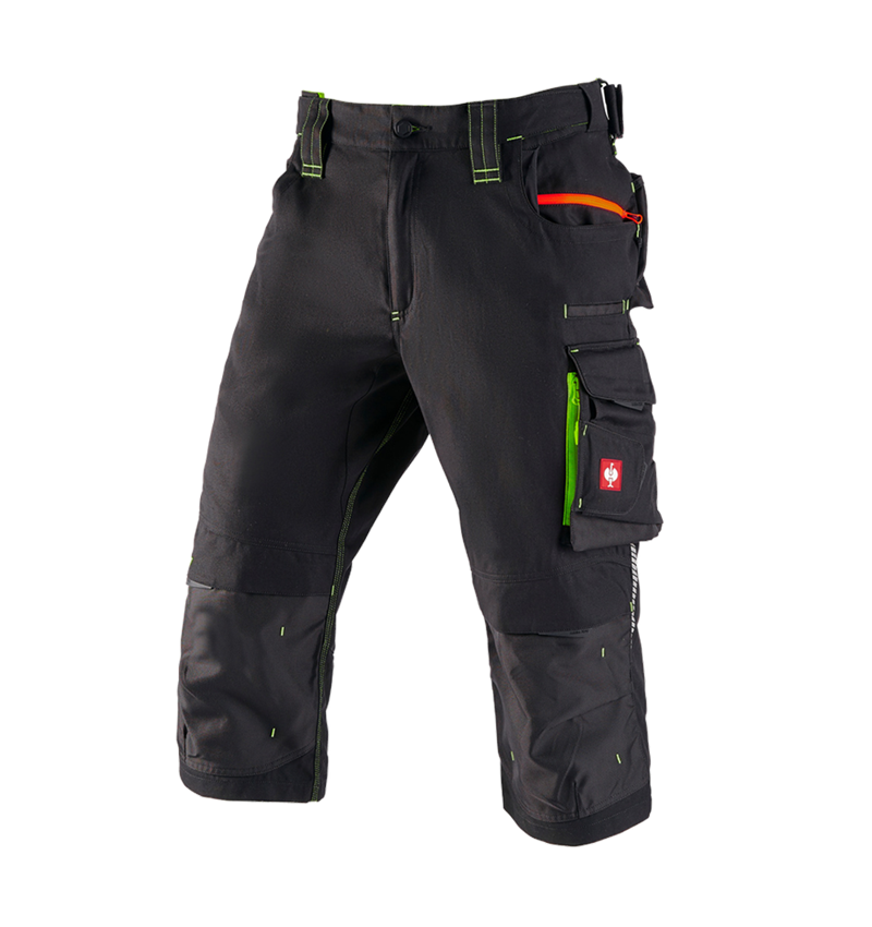 Topics: 3/4 length trousers e.s.motion 2020 + black/high-vis yellow/high-vis orange 3