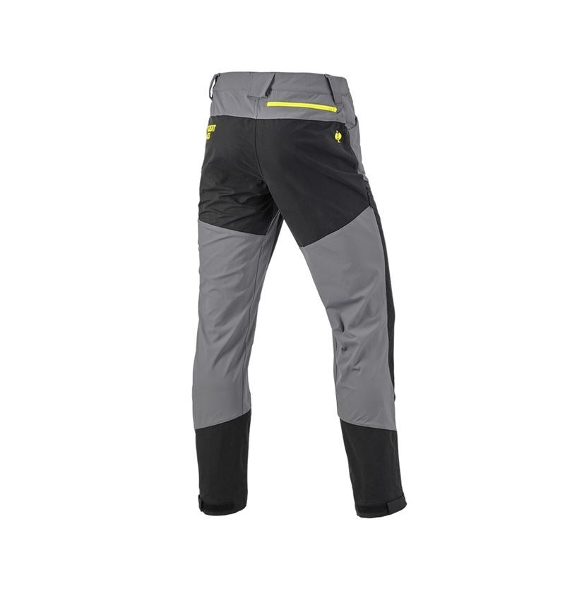 Arbeitshosen: Hybrid Funktionshose e.s.trail + basaltgrau/acidgelb 6