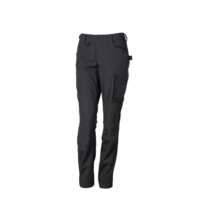 Work Trousers: Trousers e.s.e:pic ripstop, ladies' + black 4