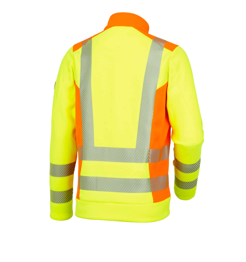 Shirts & Co.: Warnschutz Fleece Troyer e.s.motion 2020 + warngelb/warnorange 3