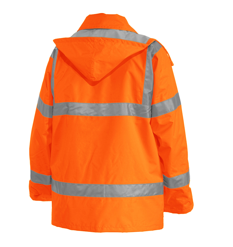 Work Jackets: STONEKIT High-vis jacket 4-in-1 + high-vis orange 1
