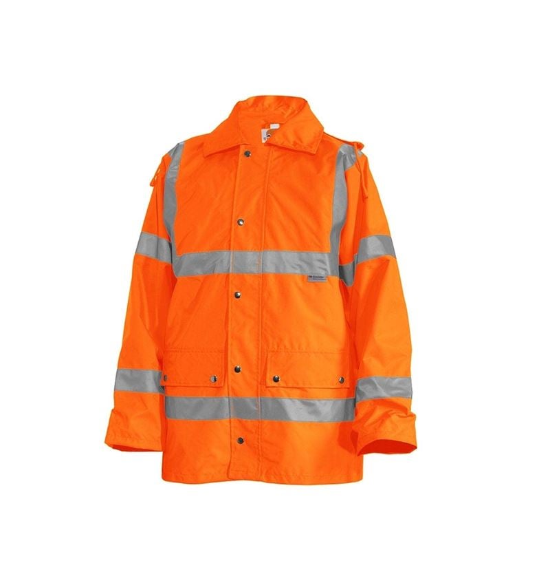 Work Jackets: STONEKIT High-vis jacket 4-in-1 + high-vis orange