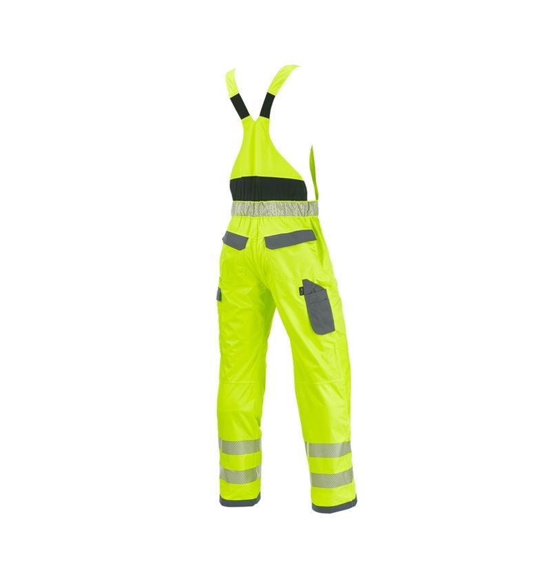 Arbeitshosen: Warnschutz-Funktionslatzhose e.s.prestige + warngelb/grau 3